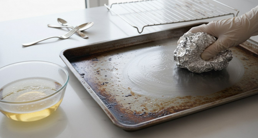 Алюминиевую фольгу заливаю уксусом — весь Новый год не нарадуюсь своей изобретательности: гениальный лайфхак хозяек