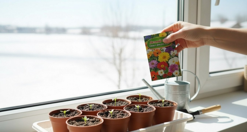 15 цветов, которые я сею в январе: умещаю все в двух горшках и получаю плантацию пышно цветущих кустов к маю