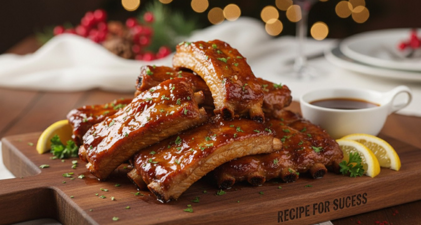 Вместо шашлыка на новогодний стол готовлю вкуснейшие ребрышки "по-канадски" – рецептов много, но этот мой любимый, делюсь