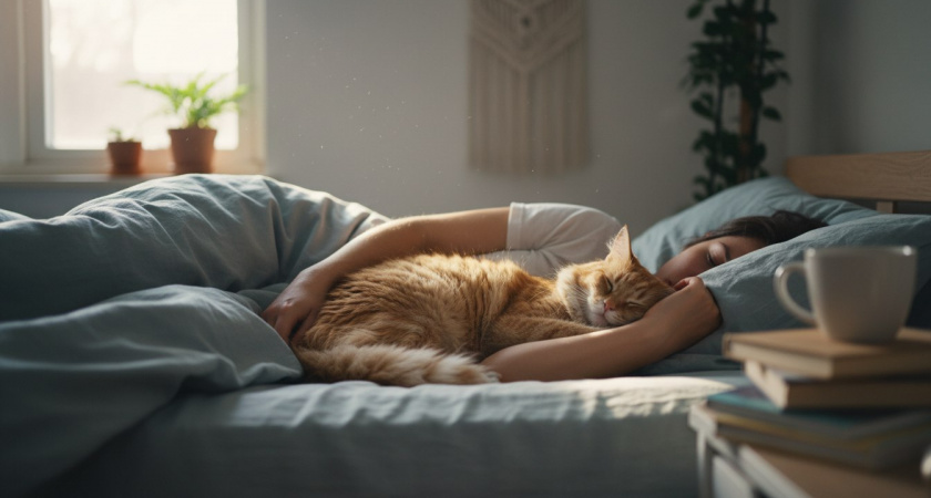 Почему кошки спят с человеком: 3 основные причины и важные моменты, о которых нужно помнить