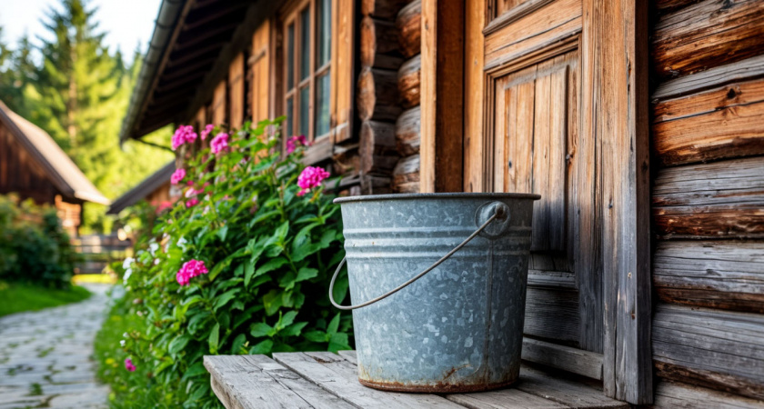 Зачем жители деревень ставят ведро с водой у порога: теперь тоже так делаю