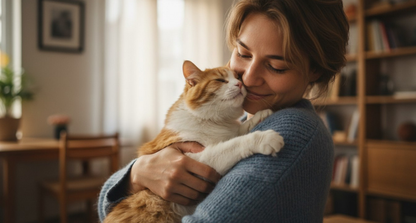 Как понять, что кошка тебя любит? 5 признаков кошачьей любви