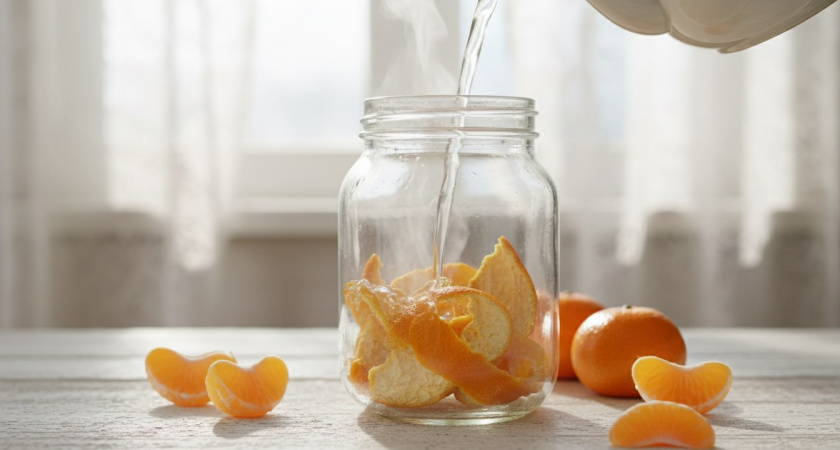 Мандариновые корки заливаю кипятком — и всю зиму не нарадуюсь своей хитрости: рабочий лайфхак для хозяек