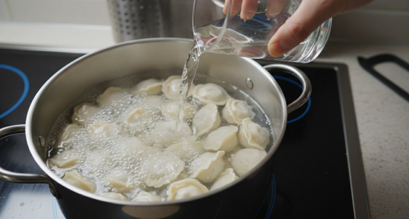 Зачем в пельмени при варке нужно заливать стакан холодной воды — запомните раз и навсегда