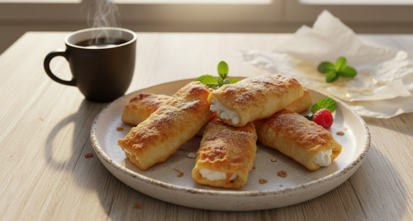 Завтрак за 10 минут: вкуснейшие рулетики из лаваша с творожной начинкой, которые все принимают за сырники — делюсь рецептом
