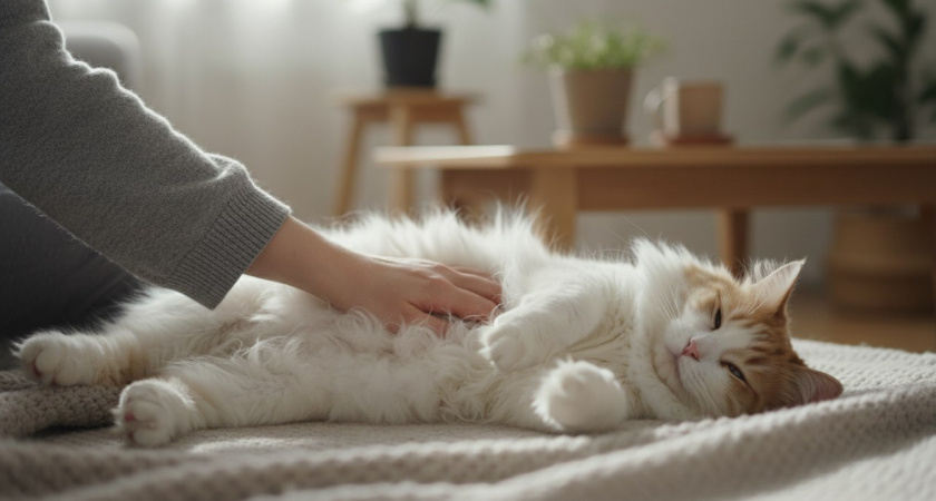 Почему нельзя гладить кошку по животу, даже если она не возражает — об этом не подозревают 98% владельцев