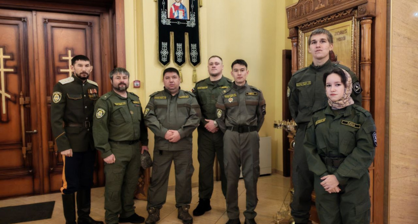 Казаки охраняли праздничные богослужения в Усолье-Сибирском