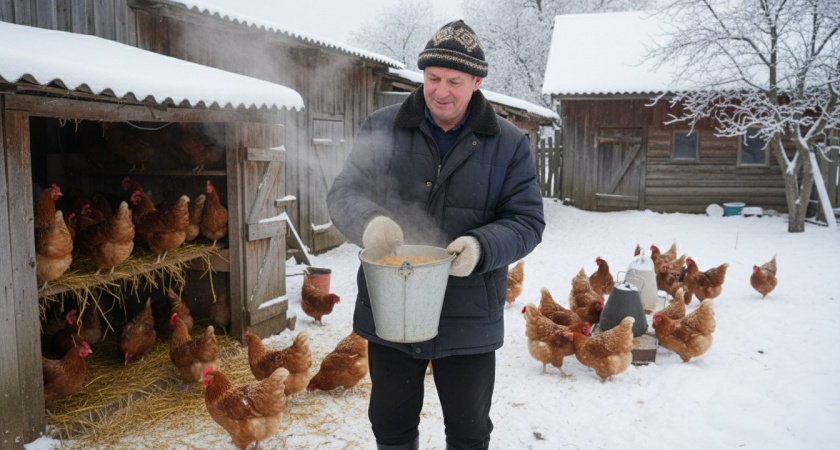 Белорус научил, как поддержать несушек холодной зимой: 3 продукта — и яйценоскость восстанавливается за 3 дня