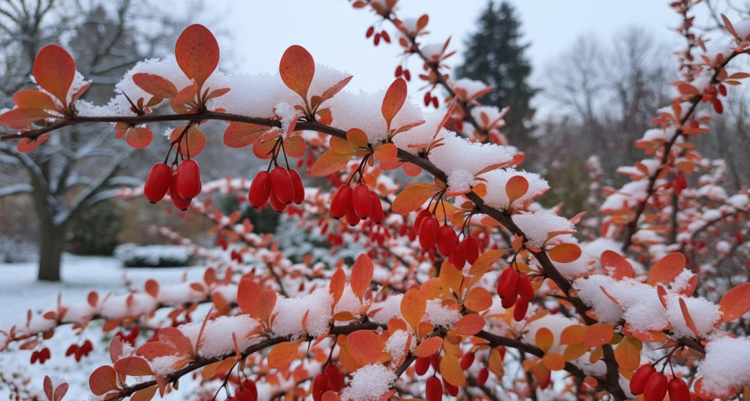 Даже зимой сад как из сказки: 3 многолетника с эффектными ягодами и стеблями — хиты вне сезона