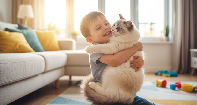 Не игрушка, а самый верный друг: 4 лучшие породы кошек для семьи с детьми