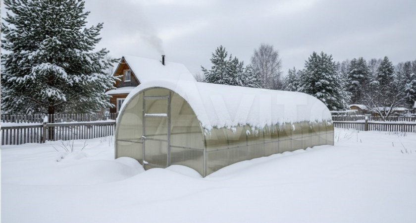 Лопатой больше не пользуюсь: вот как чищу теплицу от снега – без царапин и повреждений