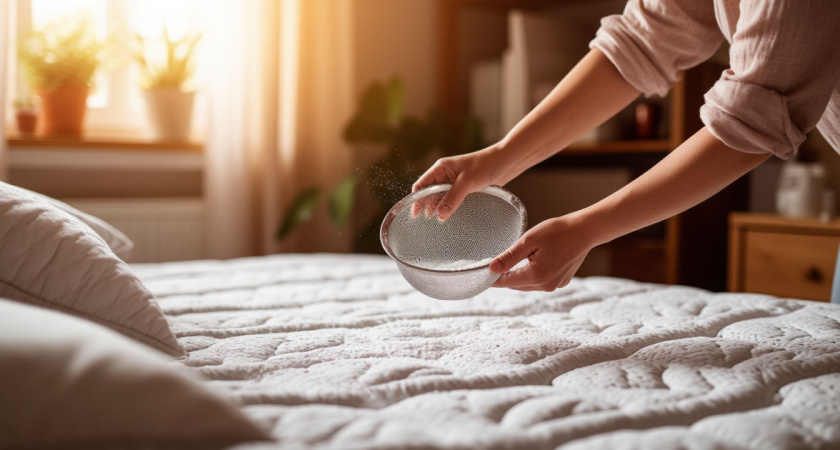 Сыплю соду на матрас и сплю спокойно: эффект стойкий — хватает на целый месяц, делюсь секретом