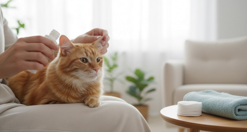 Как правильно почистить уши коту, чтобы не навредить: забудьте о ватных палочках