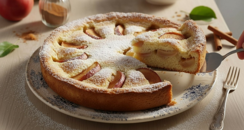 Замешиваем за 5 минут и подаем ароматный яблочный пирог: съедается до того, как успеет остыть — лучше, чем "шарлотка"