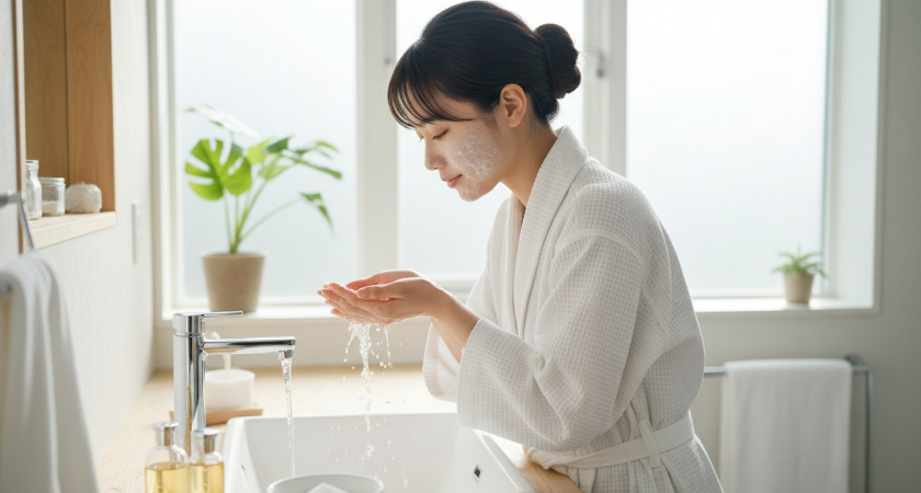 Просто масло и сода: японский метод умывания, который оставляет соль в прошлом