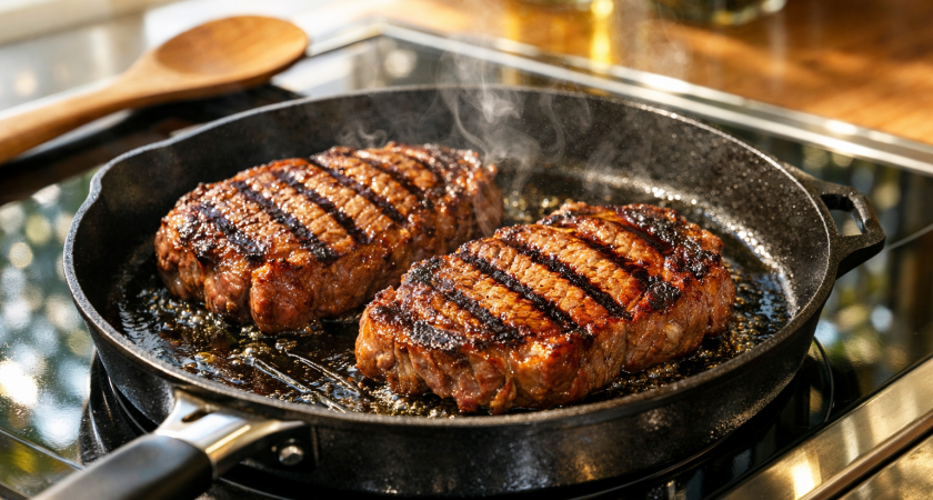 Жарьте котлеты и стейки без брызг: простой трюк, который точно работает