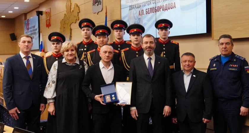 В Приангарье состоялось первое вручение знаков отличия имени Афанасия Белобородова