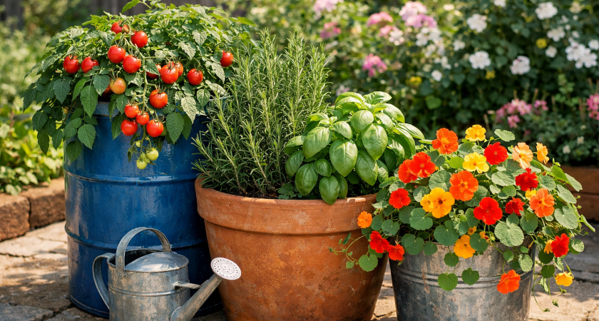 Когда и почему лучше выращивать овощи и цветы в ведрах, горшках, ящиках, а не на грядке: 5 преимуществ емкостей в огороде