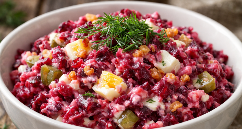 Смешиваем свёклу и 4 яйца – получаем полезный и сытный салат: вкуснее только в раю