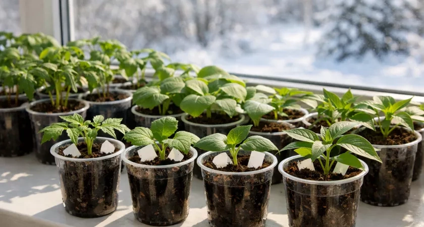 Сею для рассады перец, помидоры, огурцы и цветы: за 2 дня все семена дружно всходят