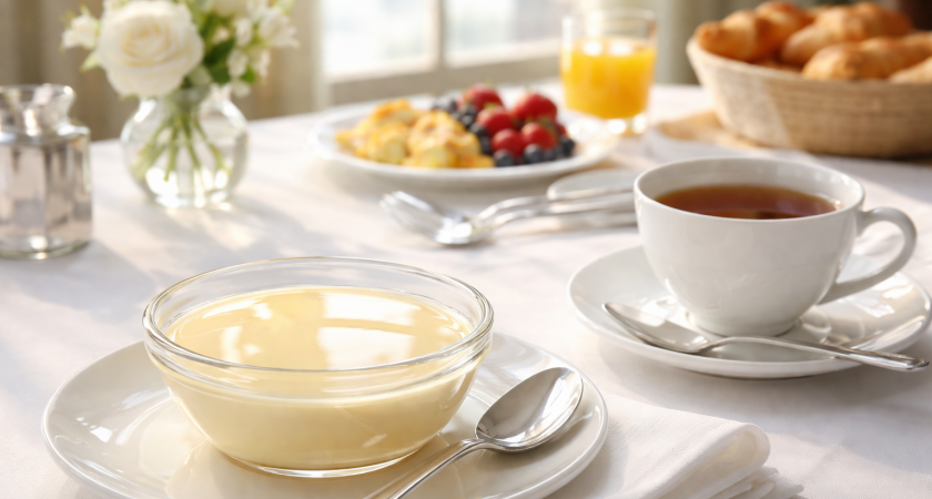 Два ингредиента и 5 минут: просто вливаю сгущёнку и кипяток – получаю быстрый десерт к чаю, который подают на гостиничных завтраках