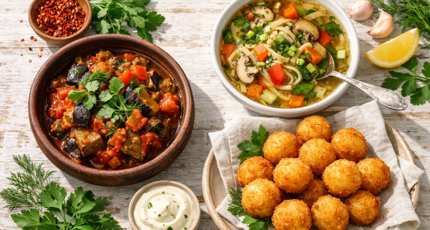 3 по-настоящему вкусных рецепта для Великого поста: аджапсандал, цибрики и овощной суп