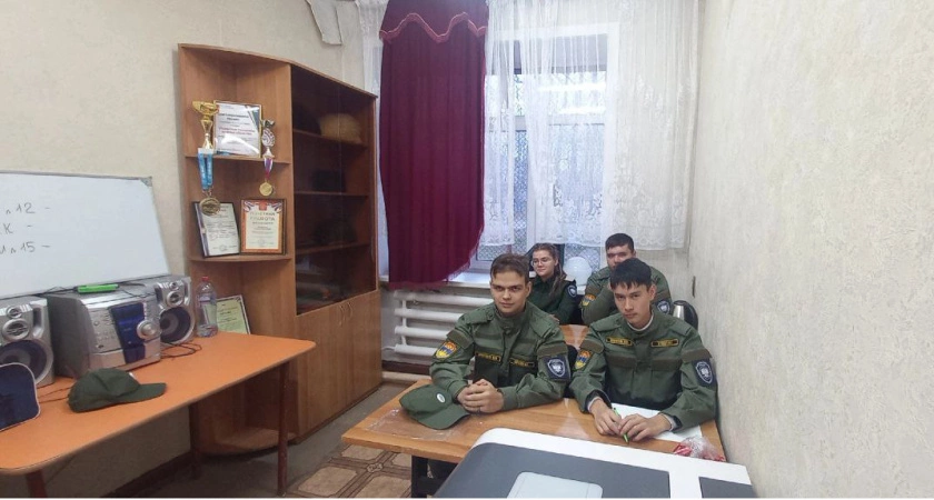Фото к статье: В молодежном казачьем отряде при Усольском ГКО продолжаются занятия