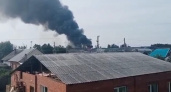 Склад загорелся в Усолье-Сибирском 