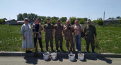 Усольские казаки озеленяют город
