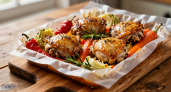 Теперь мариную куриные бедра только так: вкусно и в духовке, и тем более еще на мангале — взбиваем лук и специи