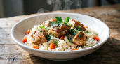 Этот рис ты будешь вспоминать еще неделю (вкуснее мяса). Сочетание, ради которого стоит запачкать противень...