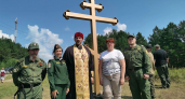 Усольские казаки установили поклонный крест у древней башни острога в селе Бельске