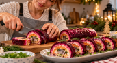 Селёдку в шубу не прячу: делаю «Шуба-ролл» — знакомый вкус, а гости сначала принимают за ресторанную закуску