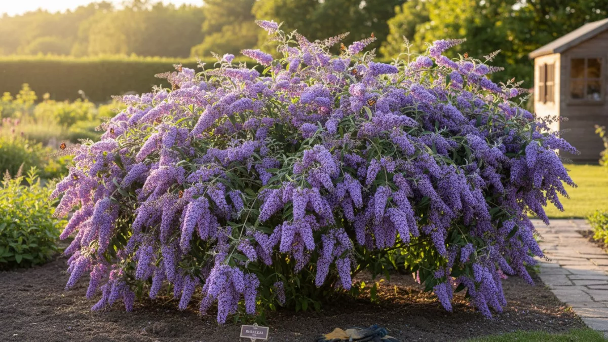 Роскошный фонтан лилового цвета из ароматных гирлянд весь сезон: неприхотливый кустарник растет даже на бедных почвах