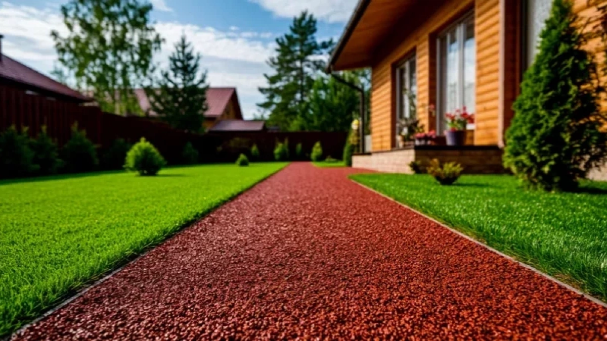 Резиновая крошка своими руками: сделал дорожку, по которой не страшно ходить ни в дождь, ни в гололед