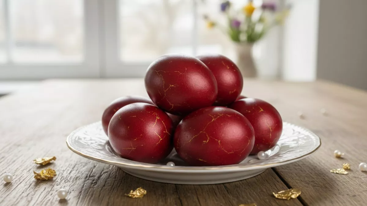 Не шелуха и не каркаде: искупайте яйца в отваре этой травы — рубиновый цвет яиц произведет фурор на Пасху