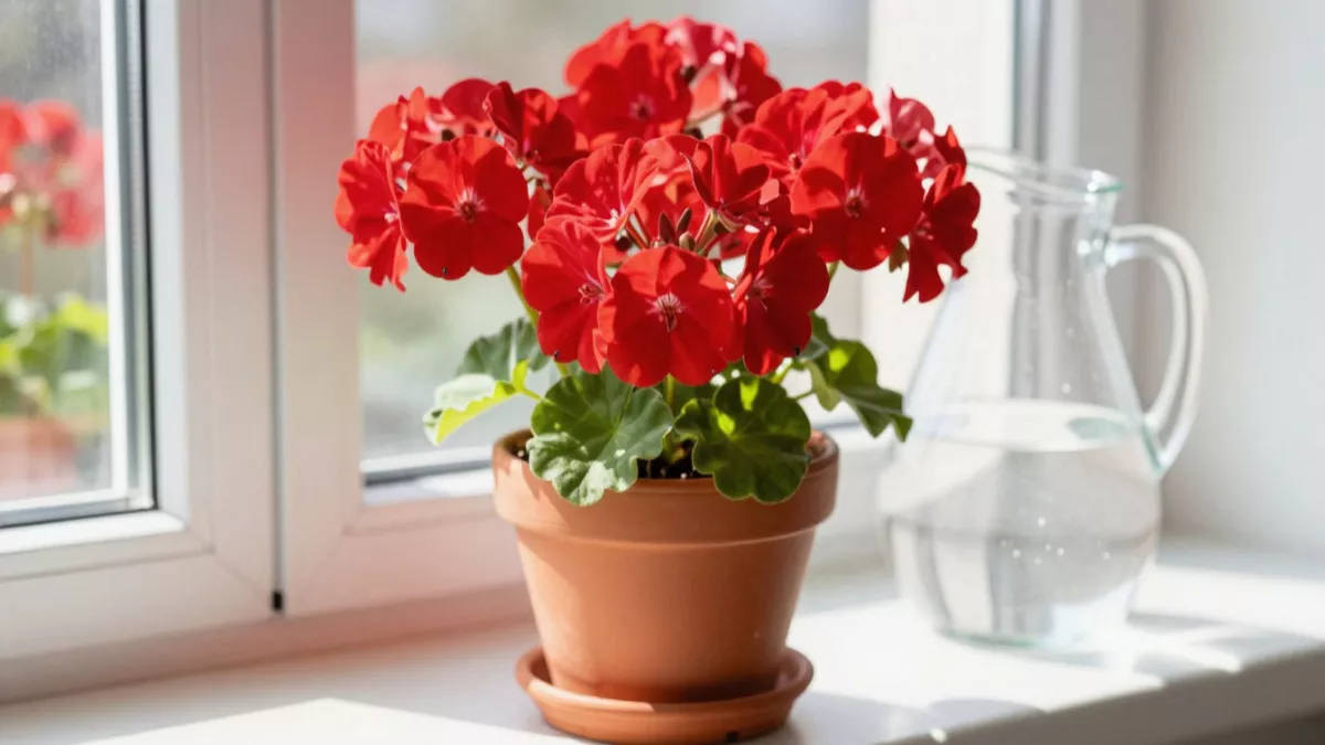 8 мл на литр в марте — и герань не узнать: цветет без устали и буйно ветвится