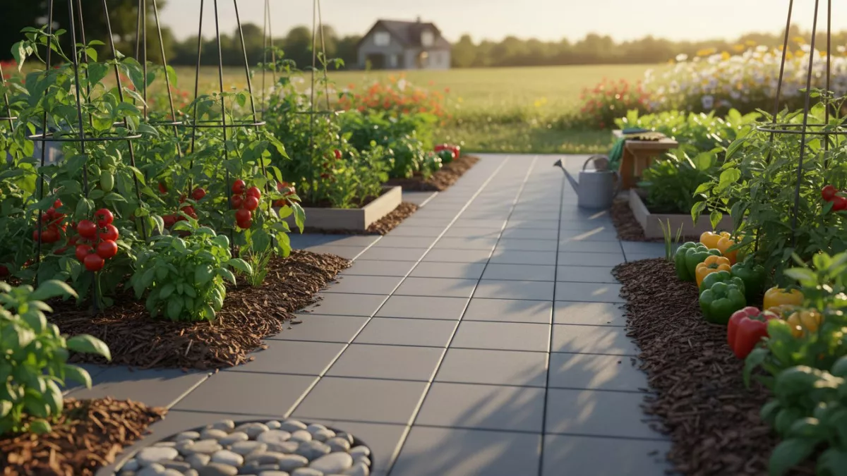 Трава между грядками бесила всех на участке — пока не появились эти дорожки: 5 способов забыть о прополке