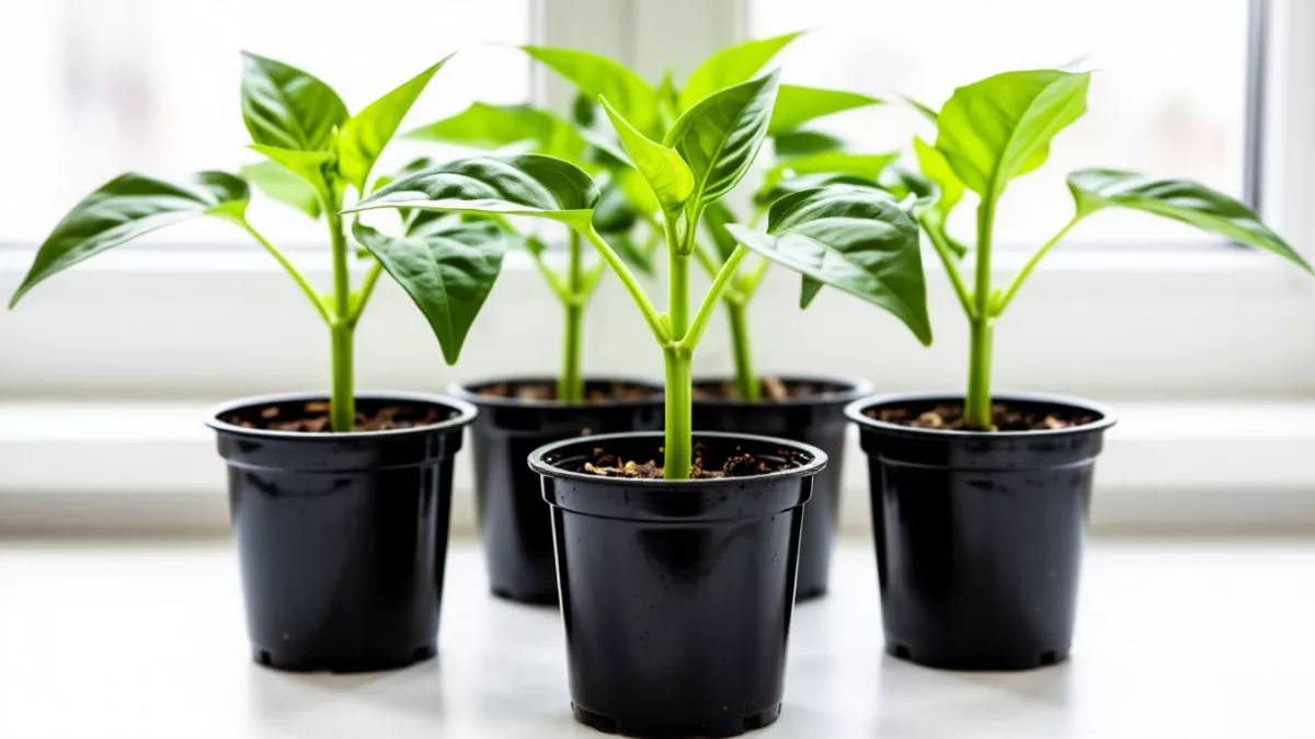 2 ложки на литр — рассада перца рвется в рост, стебли толщиной с карандаш