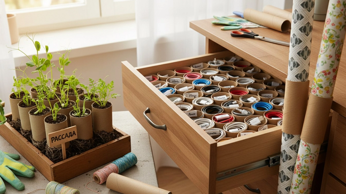 Картонные втулки больше не выбрасываю – рассказываю о 5 способах превратить их в незаменимых помощников