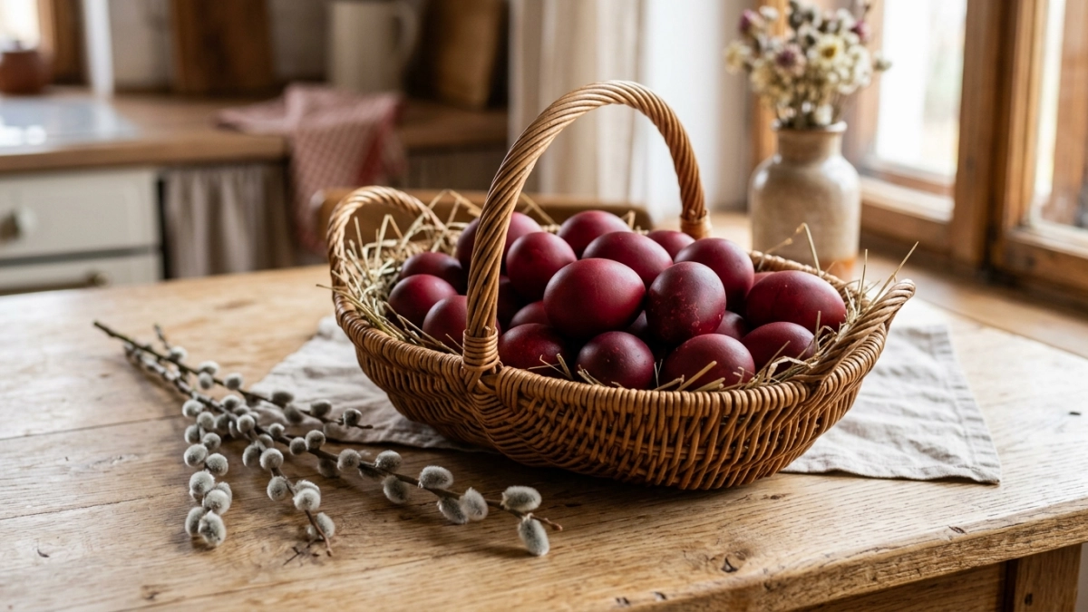 Никакой покупной химии: яйца на Пасху крашу так 10 лет в яркий малиновый цвет — самые красивые