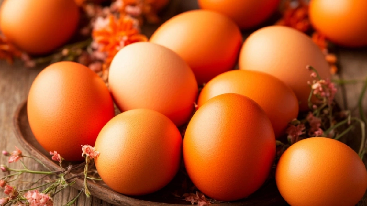 Яйца цвета мандарина: луковую шелуху — в мусорку. Крашу яйца на Пасху "солнечным" цветком