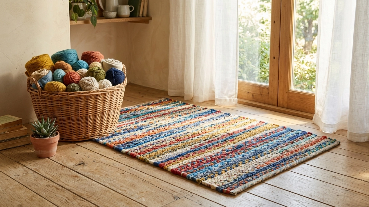 Коврики из старых вещей своими руками: техника плетения косичек, которую знает каждый