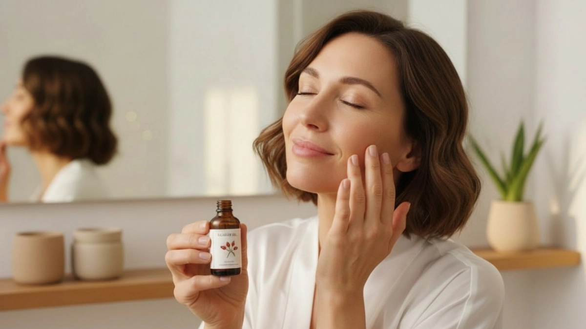 Три капли на ночь: обычное масло действует как мягкий антивозрастной уход для кожи 40+