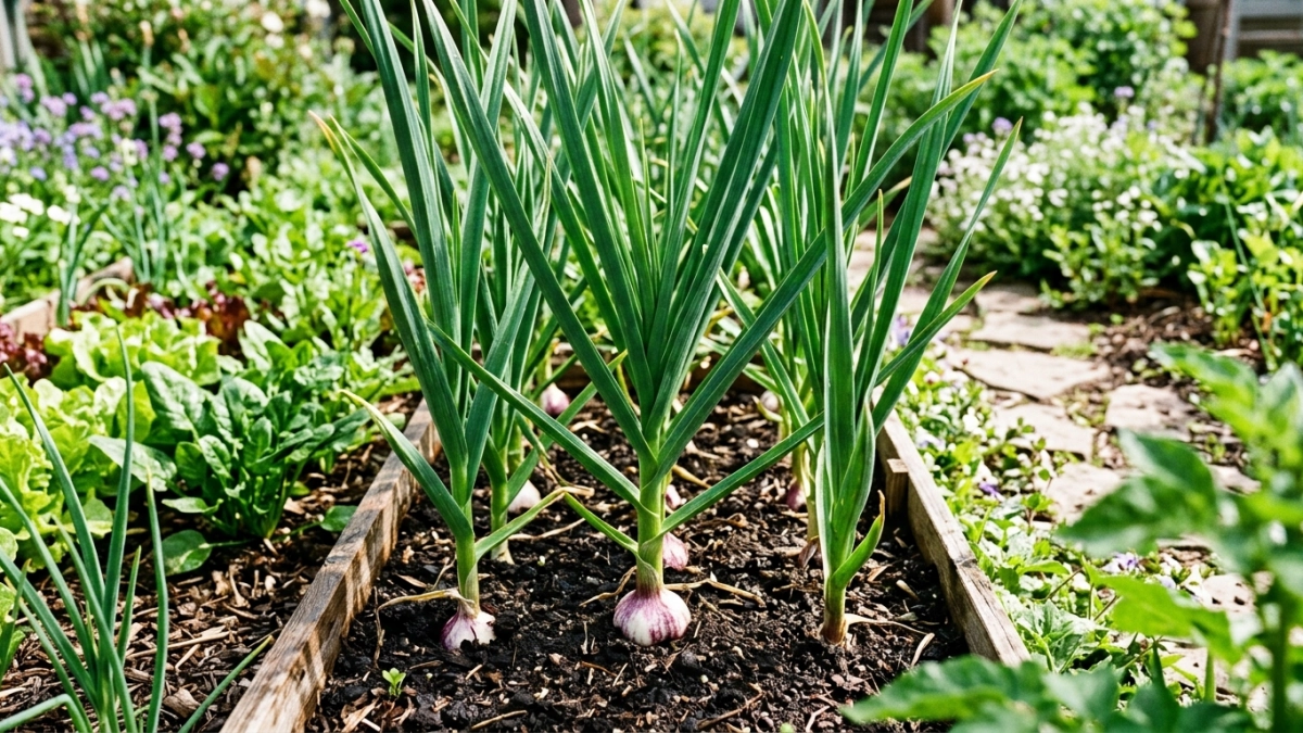 Чесноку в марте — обязательно: 1 полив и головки вырастают с яблоко — луковая муха откисает в полете
