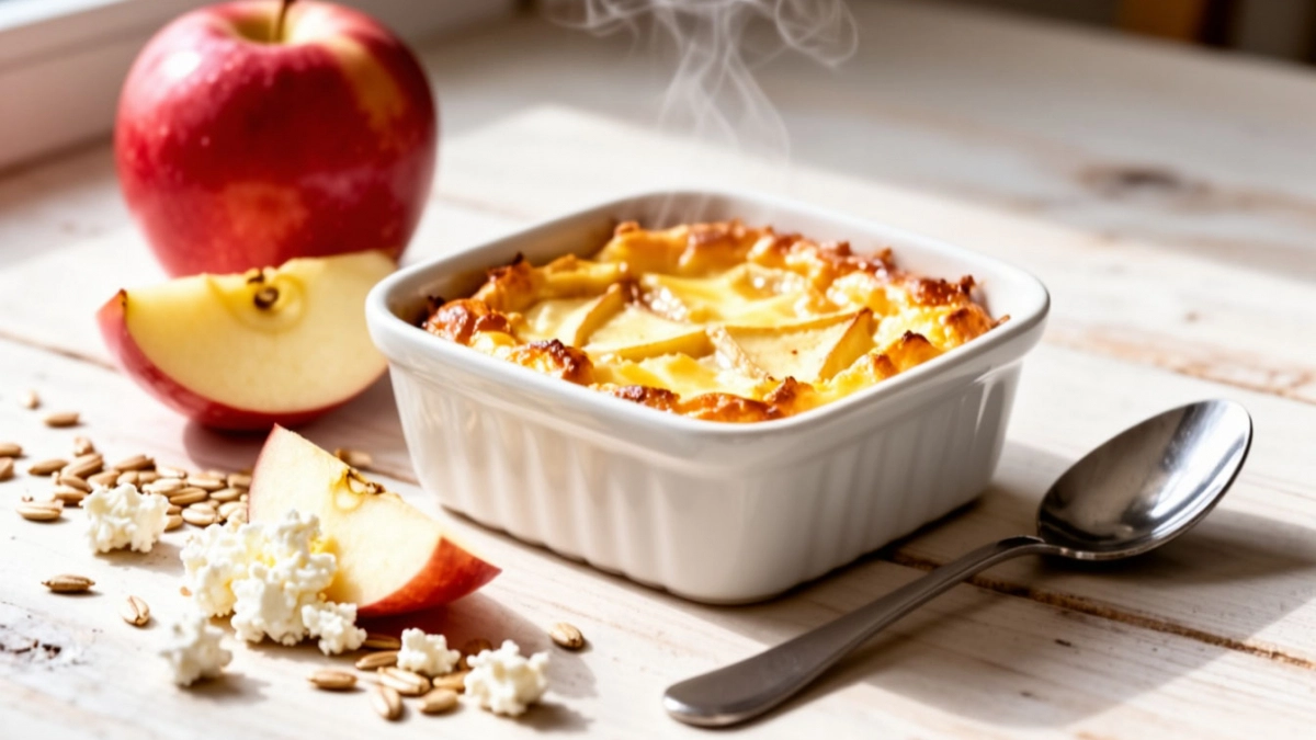 1 яблоко и пачка творога — и в микроволновку на 8 минут: домашние уплетают на завтрак за обе щеки