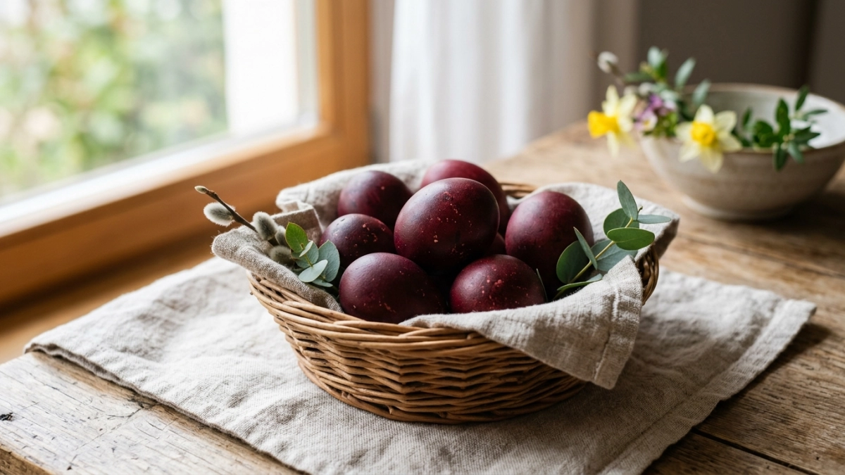 Красные яйца на Пасху без пятен и разводов — 1 таблетка, и цвет получается ровным и насыщенным