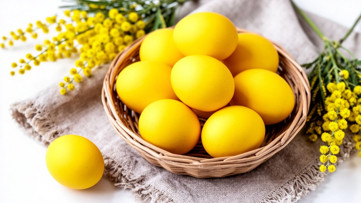 Забудьте про луковую шелуху: как покрасить яйца на Пасху 2026 в цвет весенней мимозы