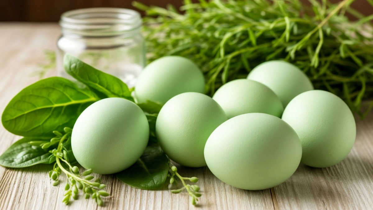 Зеленые пасхальные яйца без химии: легкий способ превратить их в праздничные с помощью шпината