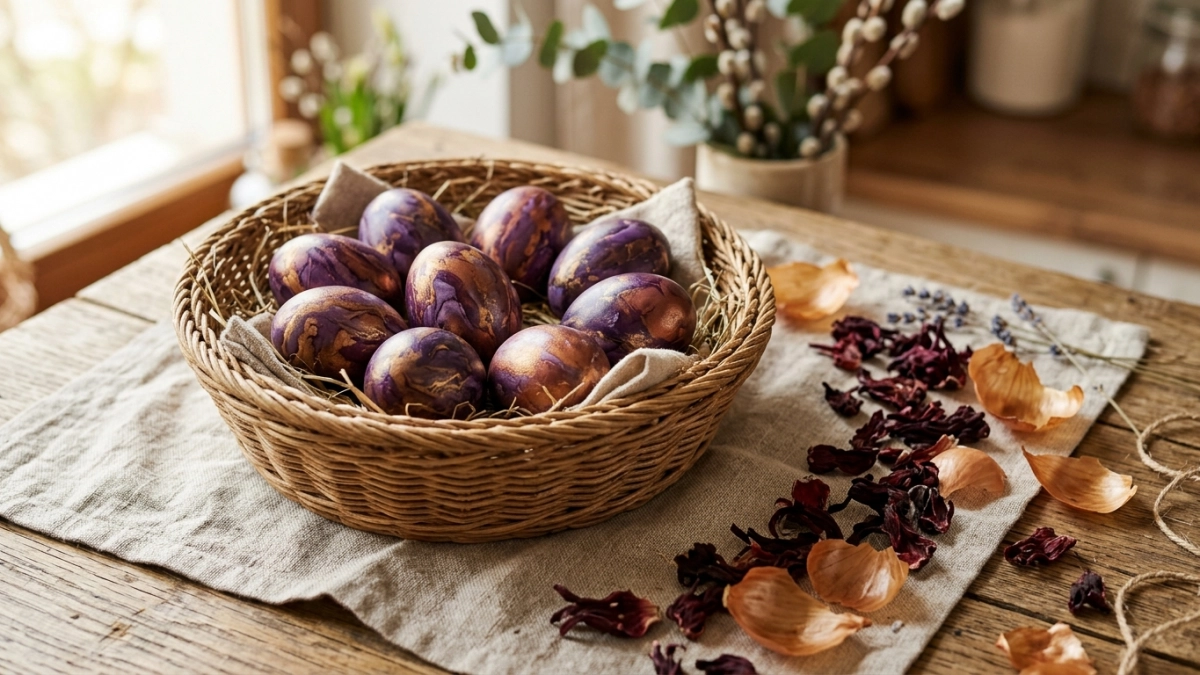 Идеальная Пасха: простой рецепт сказочно красивых яиц — 2 натуральных ингредиента творят чудеса за 10 минут